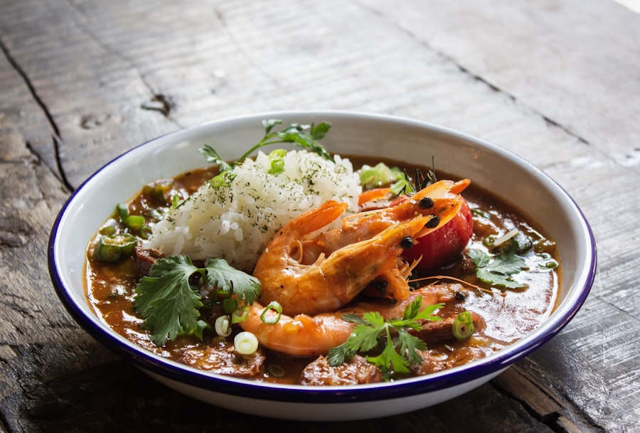 Prawns and seafood